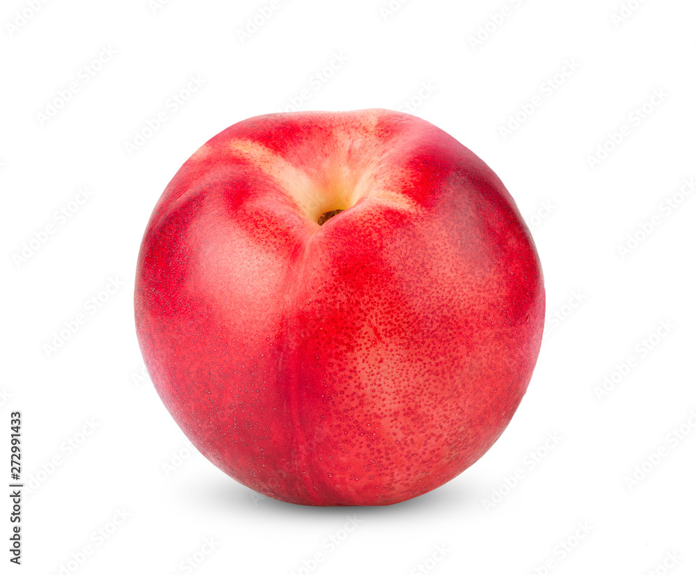 Nectarine fruit isolated on white background. full depth of field Nectarine fruit isolated on white background. full depth of field