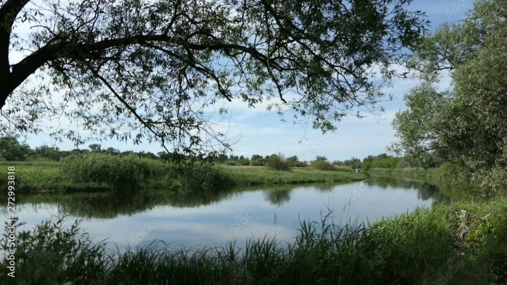Havel river landscape in Havelland at Brandenburg district of Germany. Summer time. Havel river landscape in Havelland at Brandenburg district of Germany. Summer time.