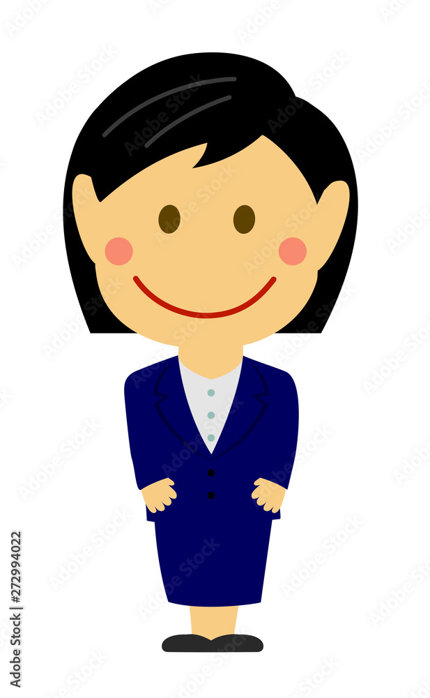 Cartoon deformed female office worker vector illustration ( Japanese, Asian, business, office people) Stock Vector | Adobe Stock Cartoon deformed female office worker vector illustration ( Japanese, Asian, business, office people) Stock Vector | Adobe Stock