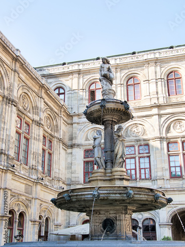 Austria Vienna Opernbrunnen fountain