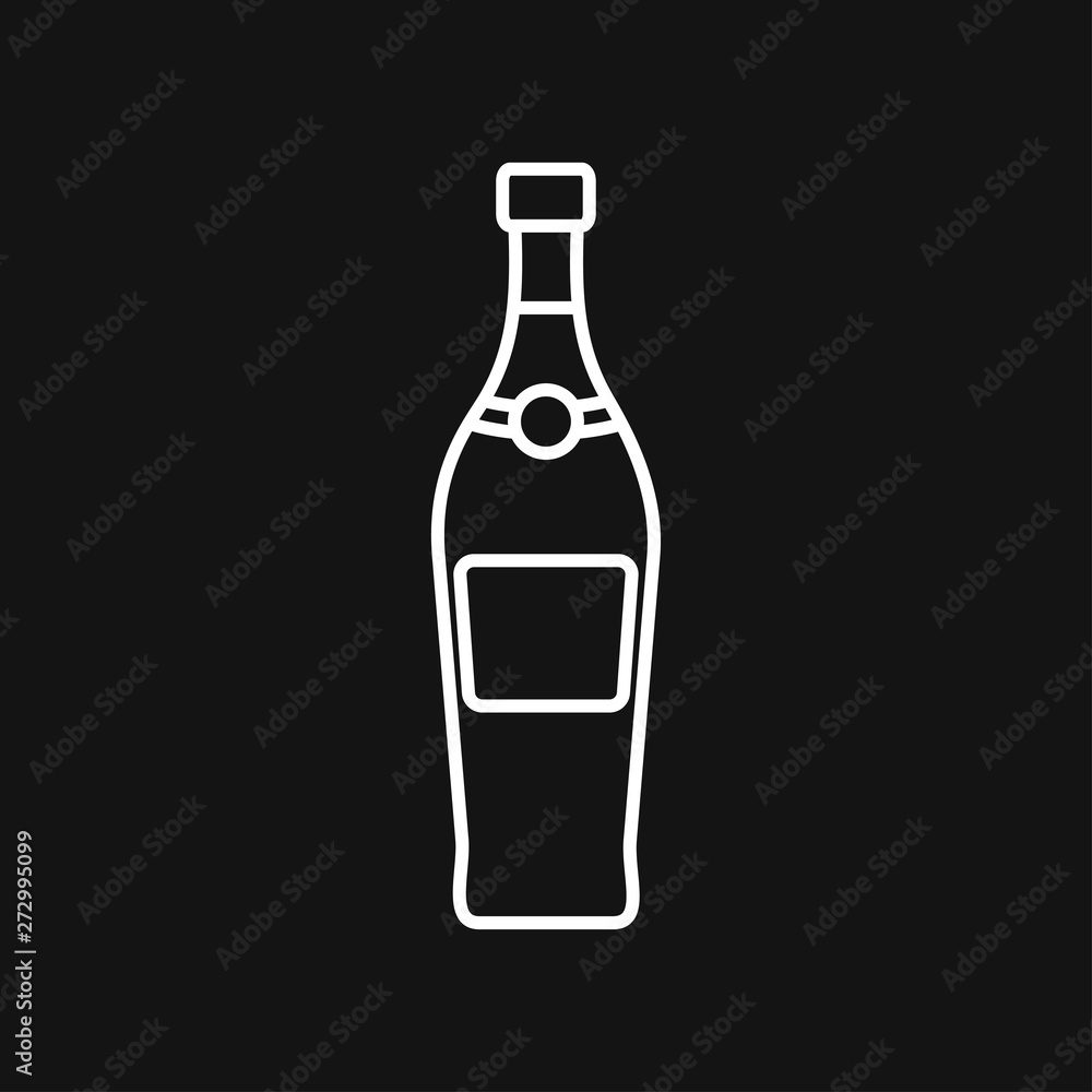 Bottle vector icon, for mobile and web design. Drink Bottle vector graphics Bottle vector icon, for mobile and web design. Drink Bottle vector graphics