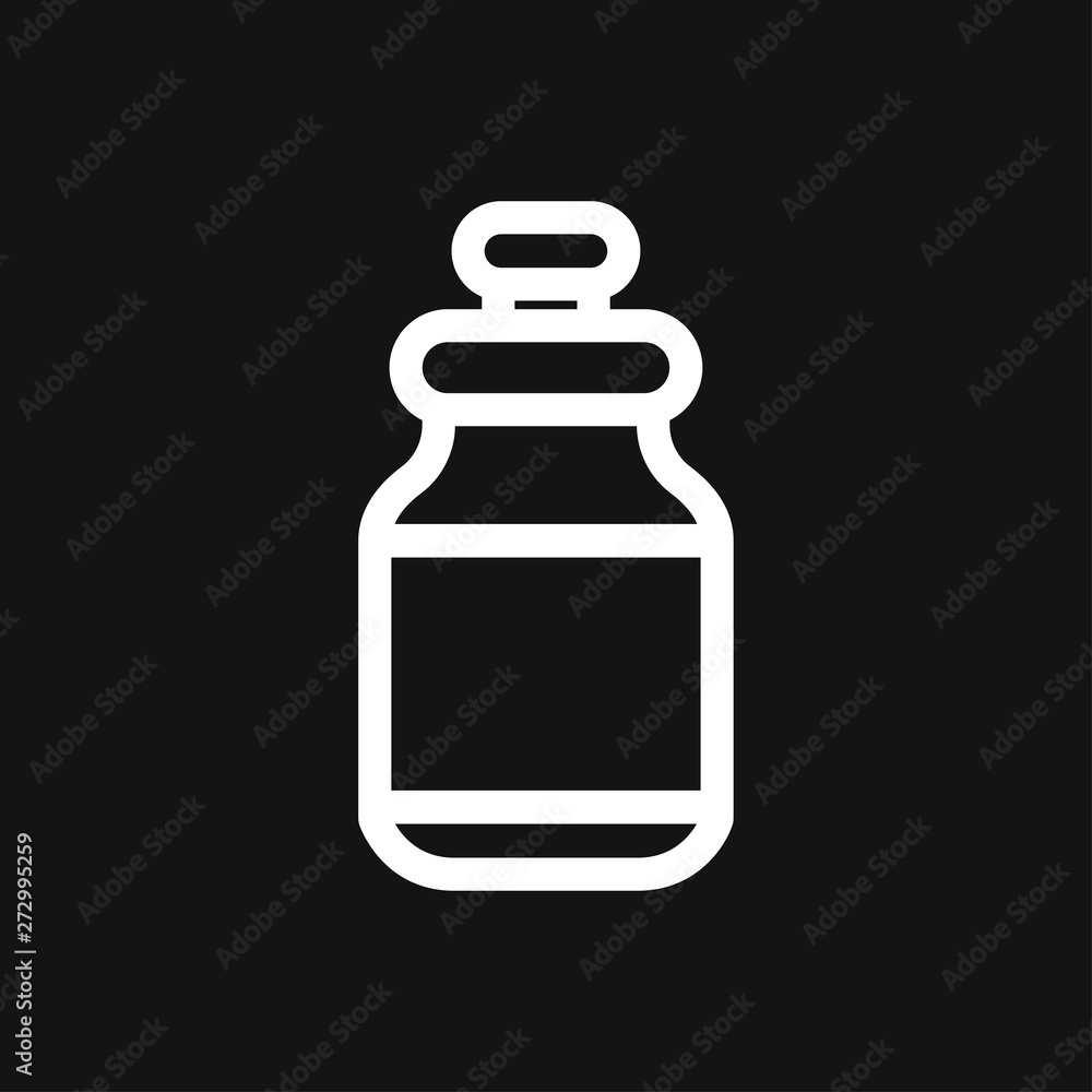 Bottle vector icon, for mobile and web design. Drink Bottle vector graphics