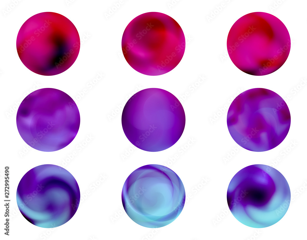 Modern round gradients collection Modern round gradients collection