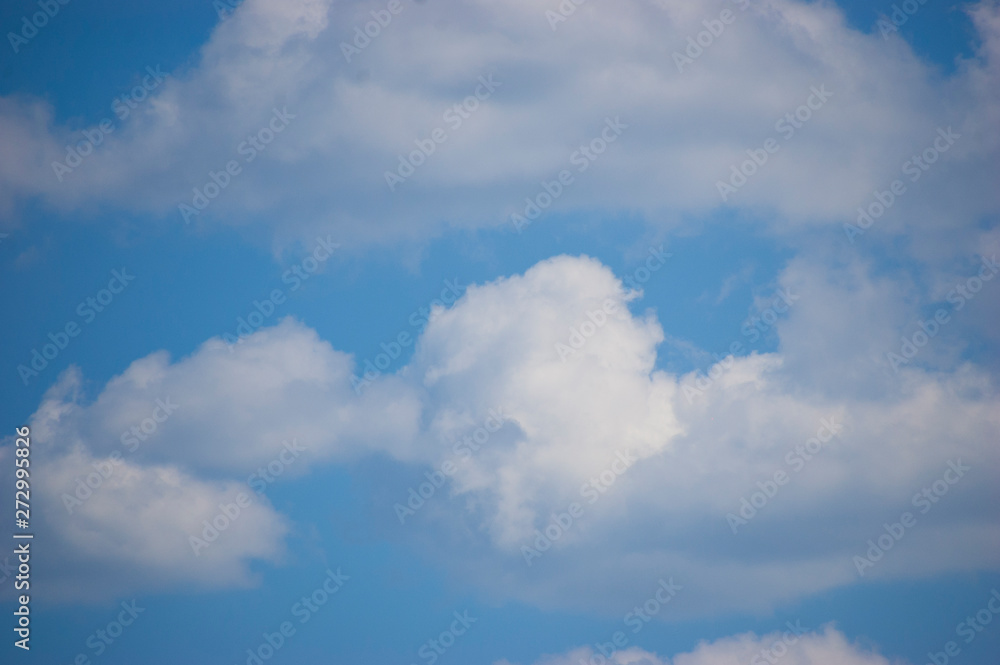 the sky is summer blue with white clouds the sky is summer blue with white clouds