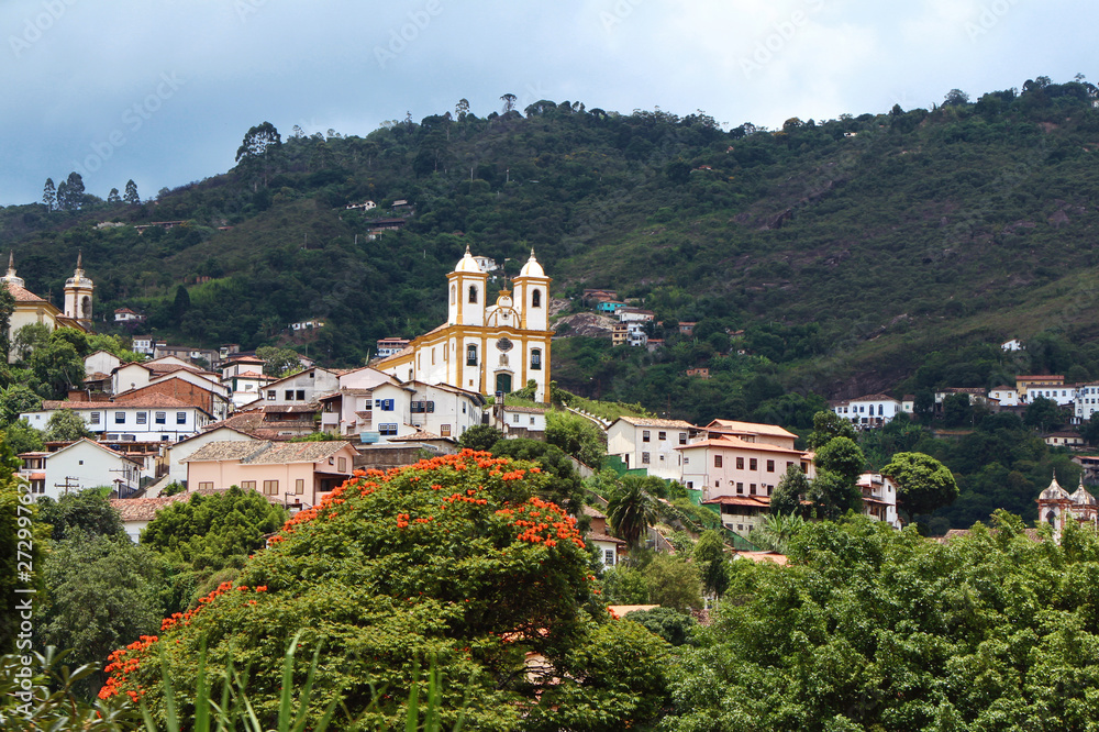 churches between mountains and forests - Ouro Preto - Brazil