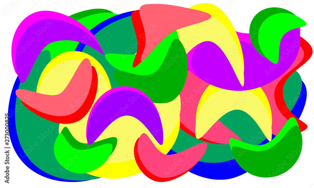 Abstract colorful background, rounded random shapes, hippie style. Abstract colorful background, rounded random shapes, hippie style.