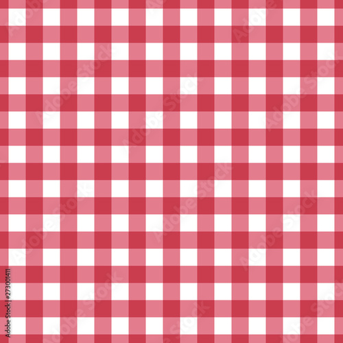 Vector seamless red tablecloth texture pattern