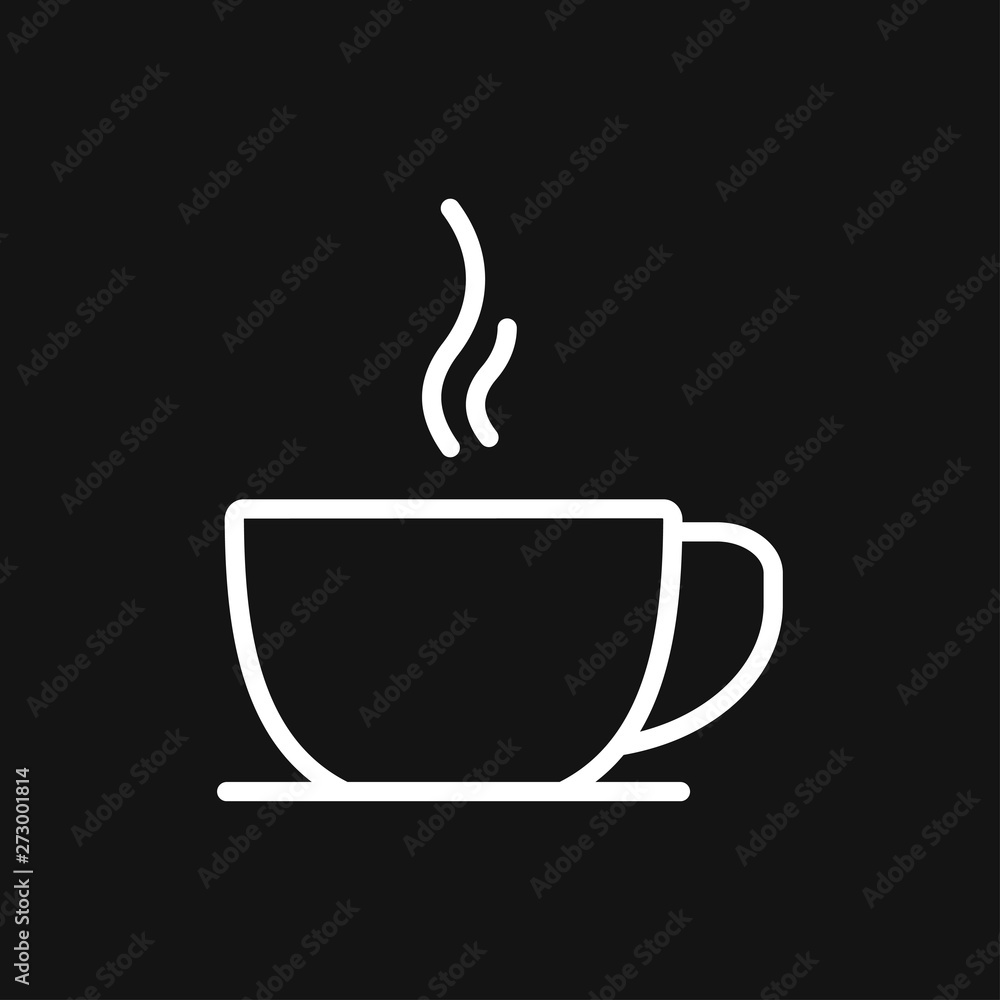 Coffee cup icon. Coffee drink vector symbol stock web illustration. Coffee cup icon. Coffee drink vector symbol stock web illustration.