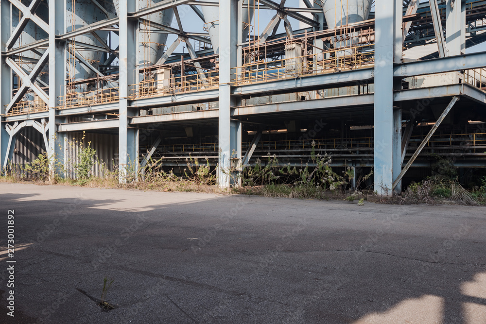 Industrial buildings in an abandoned factory Industrial buildings in an abandoned factory
