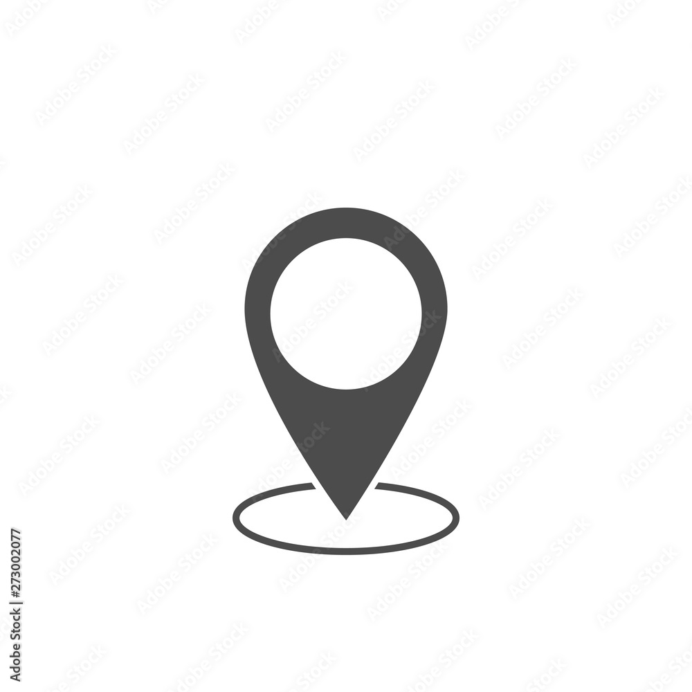 Map pin icon. Location mark sign, destination symbol Vector illustration Map pin icon. Location mark sign, destination symbol Vector illustration