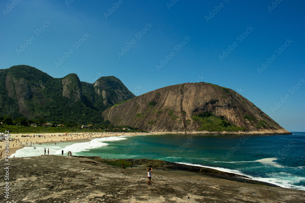 Beautiful beach on sunny holiday