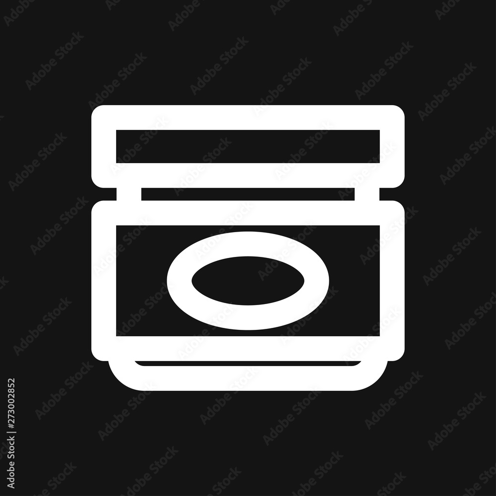Face cream vector icon. Cosmetic cream sign. Face cream vector icon. Cosmetic cream sign.