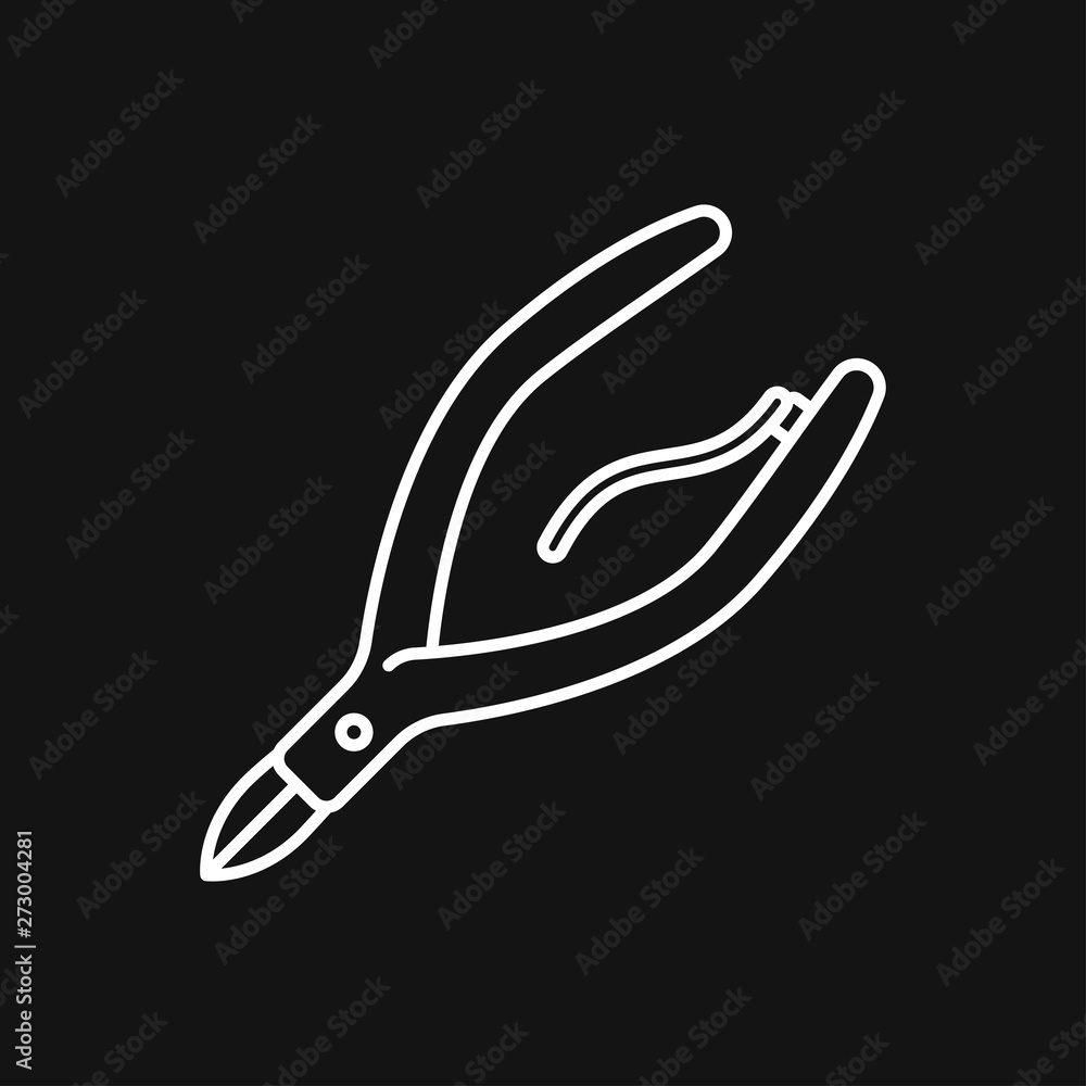 Nail care icon. Pedicure and manicure equipment. Vector illustrations