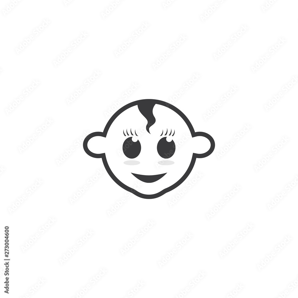 Baby logo vector icon Baby logo vector icon