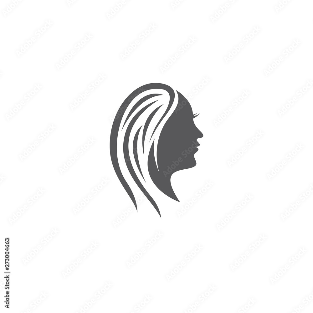 Hair salon logo template vector icon Hair salon logo template vector icon