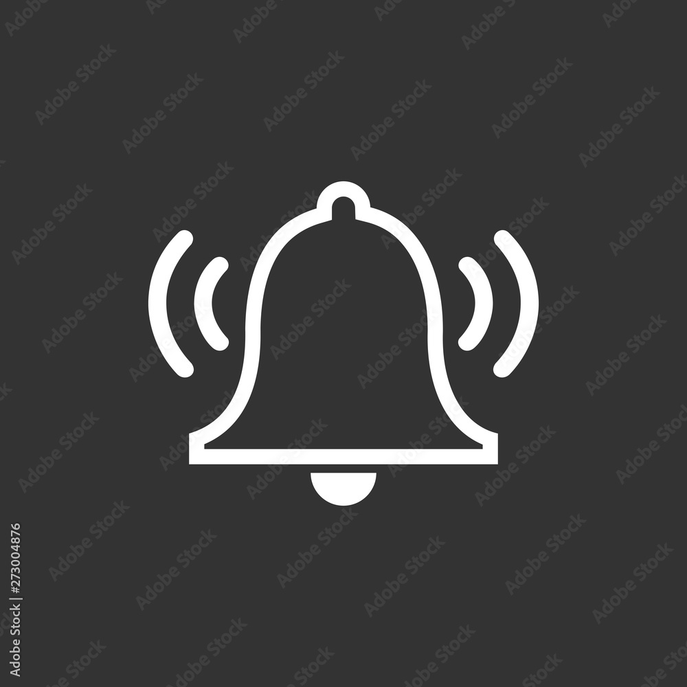 Ringing bell, alarm icon Vector. symbol for web site Computer and mobile vector. Ringing bell, alarm icon Vector. symbol for web site Computer and mobile vector.