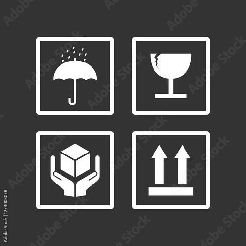 Packaging symbol icon vector