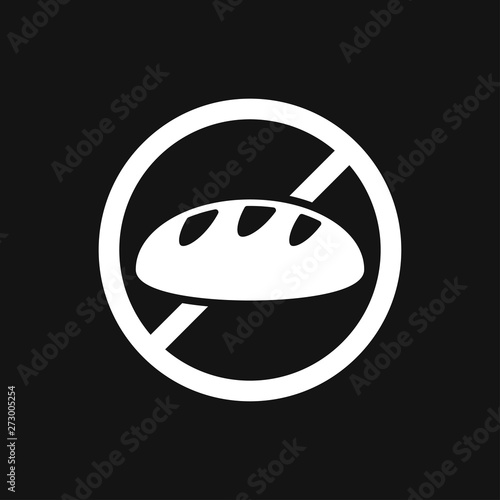 Dietary vector icon, food dietary labels isolated on background