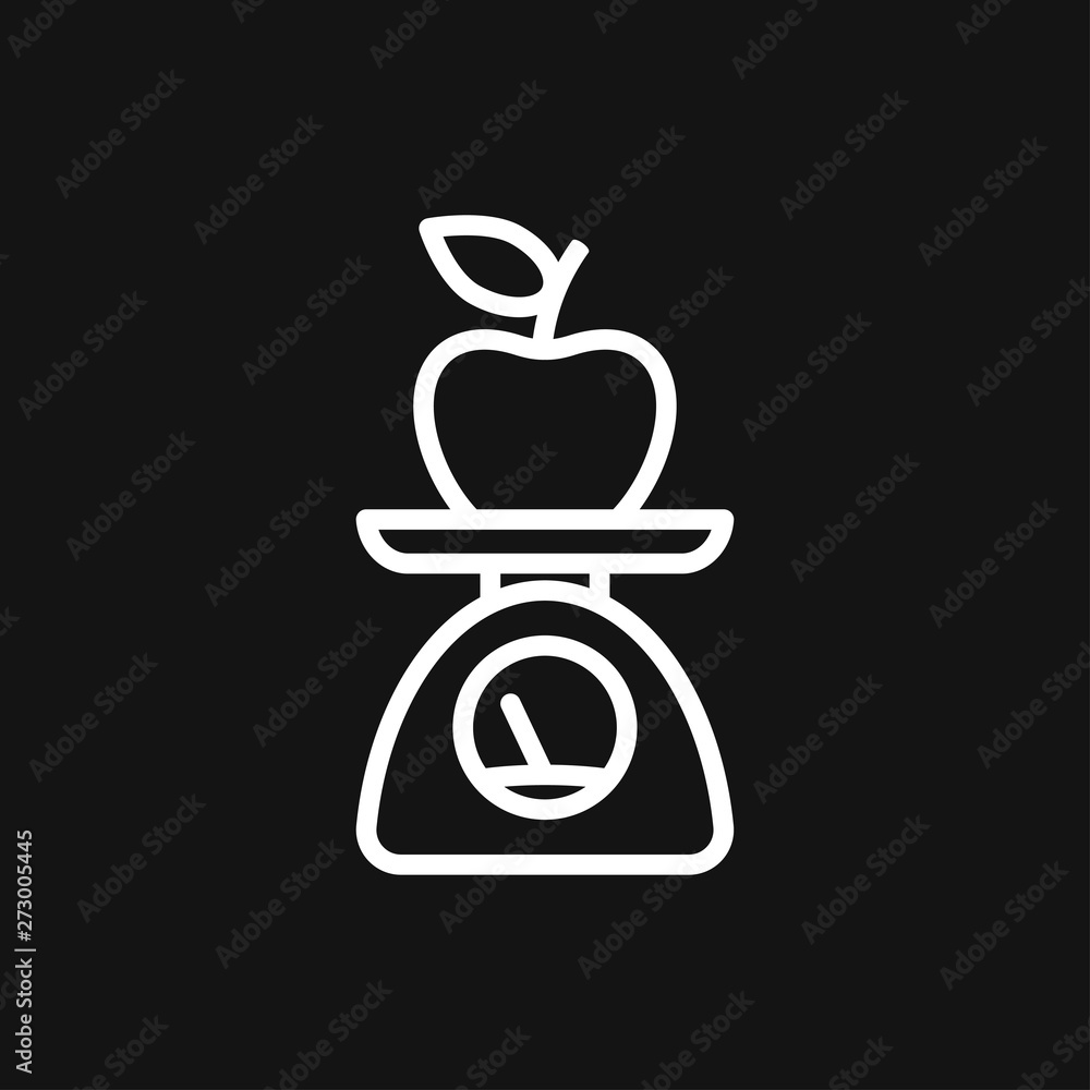 Dietary vector icon, food dietary labels isolated on background Dietary vector icon, food dietary labels isolated on background