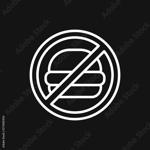 Dietary vector icon, food dietary labels isolated on background