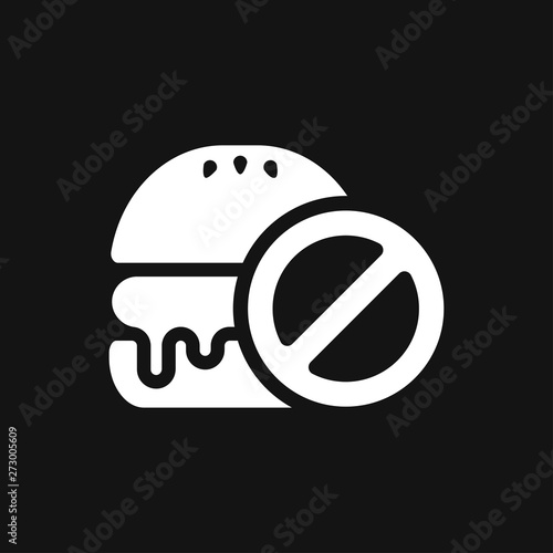 Dietary vector icon, food dietary labels isolated on background