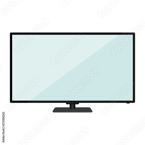 tv flat icon. vector illustration. isolated on white background