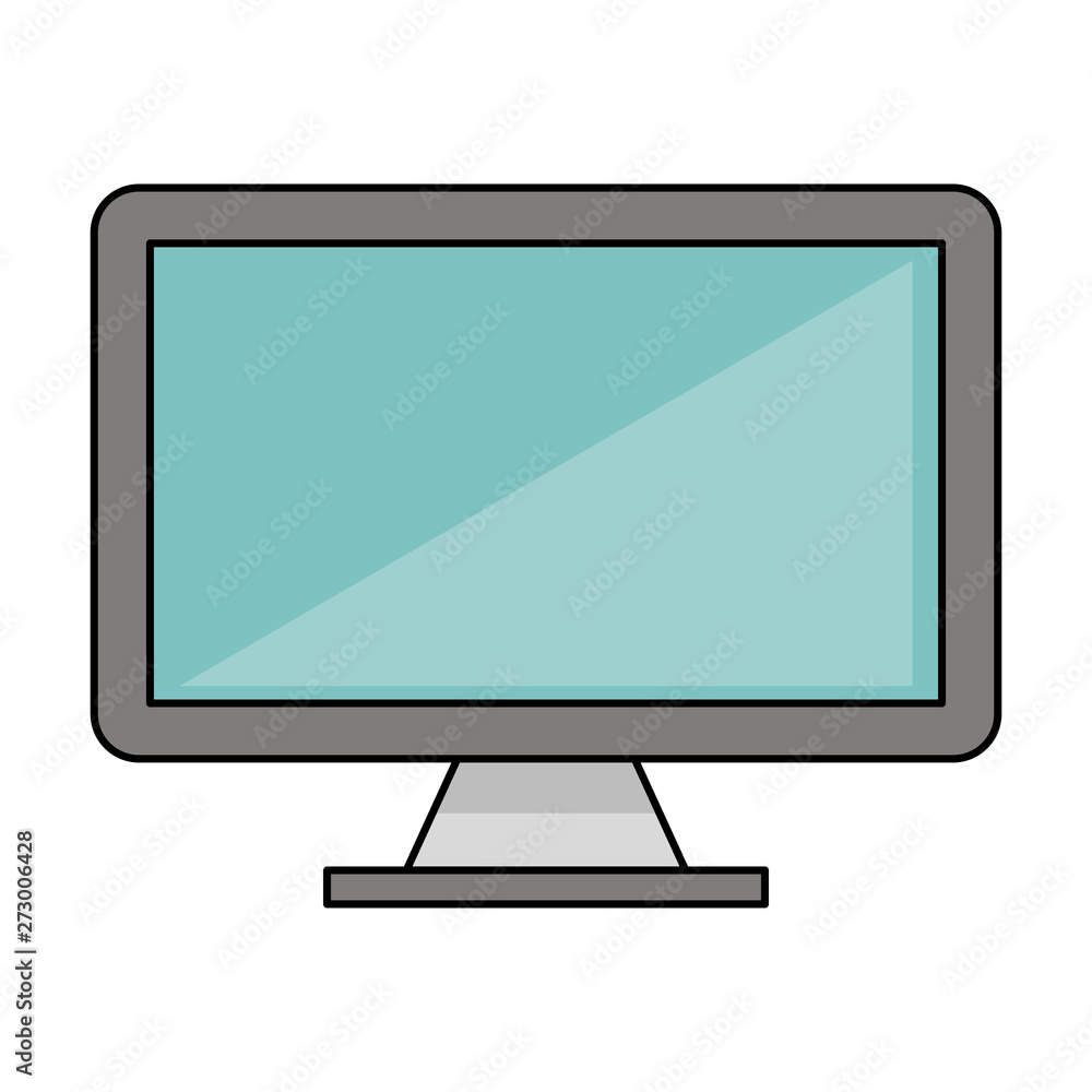 Computer monitor hardware technology isolated Computer monitor hardware technology isolated