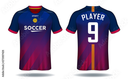 Soccer jersey template.sport t-shirt design.	