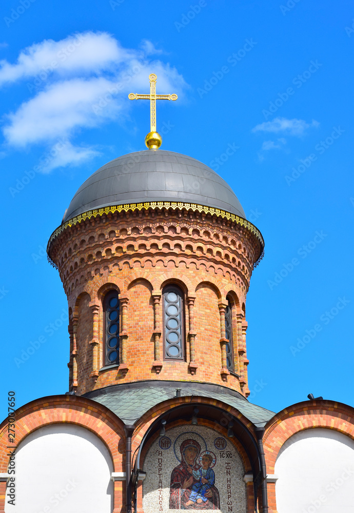 The Church of the mother Of God was built in 1896 at the expense of Elizabeth Lyamina.  Architect of the temple Sergey Rodionov. Russia, Moscow, June 2019.