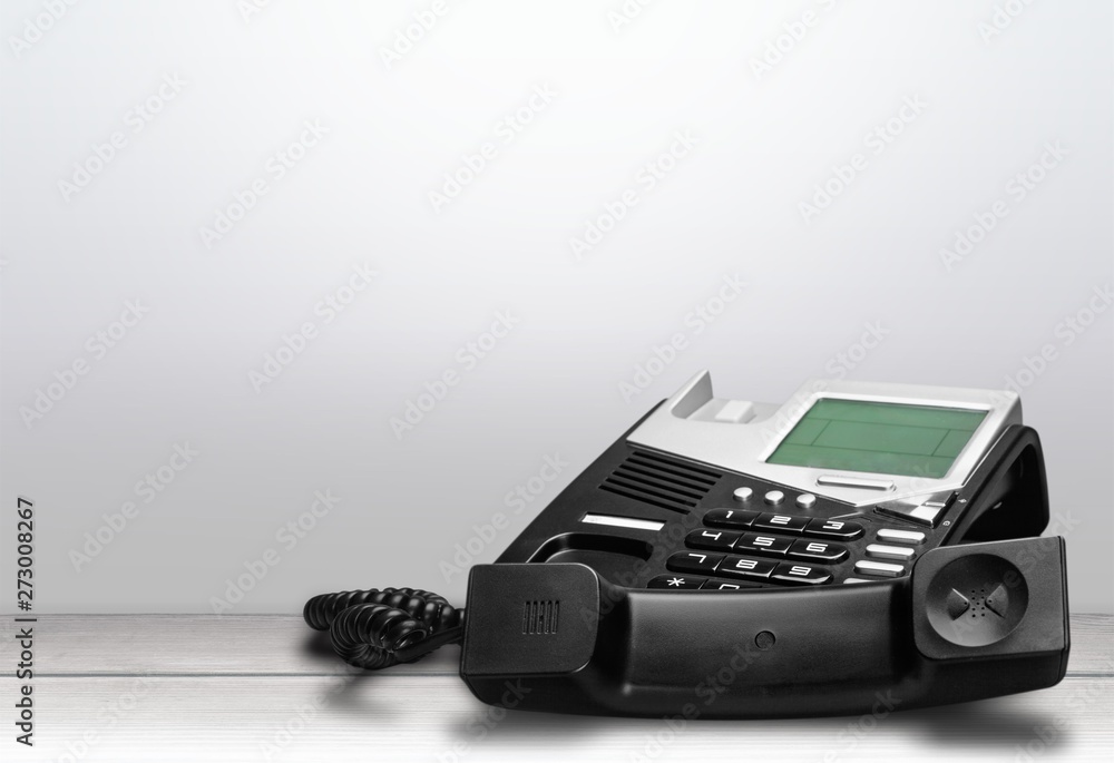 Old fashioned phone on background Old fashioned phone on background