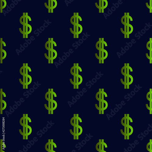 Dollar seamless pattern. Ve...