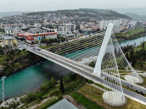 Millenium Bridge in Podgorica, Montenegro