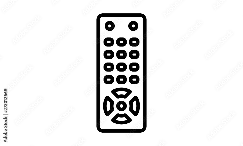 Remote control icon for devices and electronics Remote control icon for devices and electronics