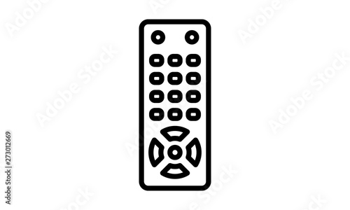 Remote control icon for devices and electronics