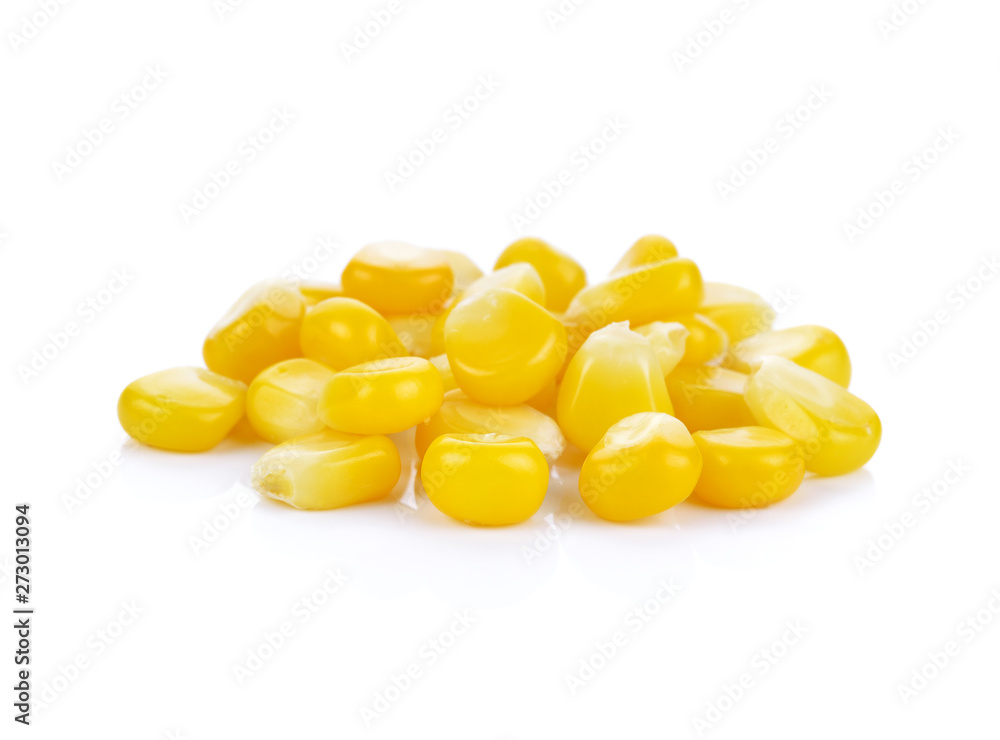 Ripe corn isolated on white background Ripe corn isolated on white background