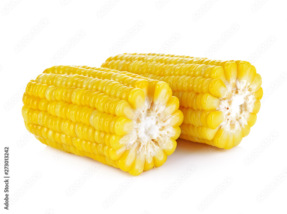 Corn on the cob kernels isolated Clipping Path Corn on the cob kernels isolated Clipping Path