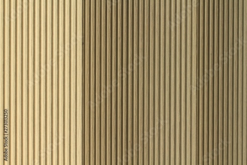 Fototapeta Naklejka Na Ścianę i Meble -  Parallel wooden slats. Wooden blinds, as an element of decor. Interior ventilation.