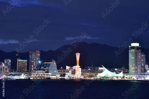 kobe skyline at night