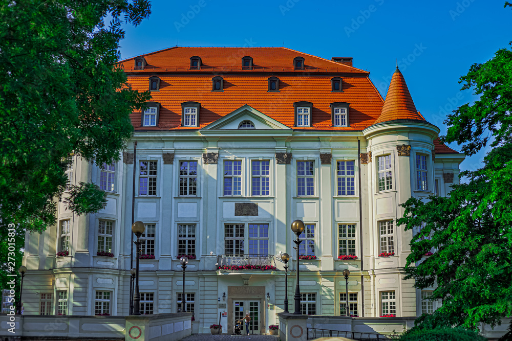 HDR Photo of Castle in Lesnica Wroclaw Poland. Pictures taken in very hot day with no clouds and wind.