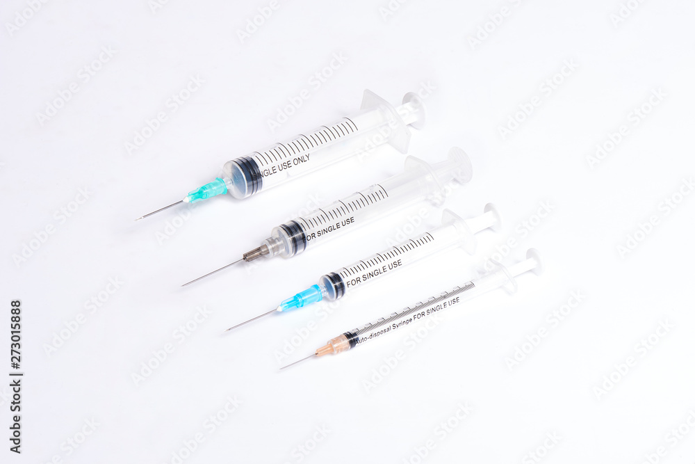 Syringe needle medical on white background Syringe needle medical on white background