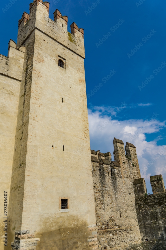 Castello Scaligero Di Sirmione (Sirmione Castle), from 14th  Century at Lake Garda, Sirmione, Italy