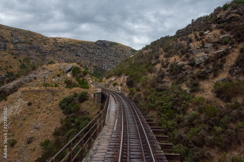 Fototapeta premium Beautiful View from a Train