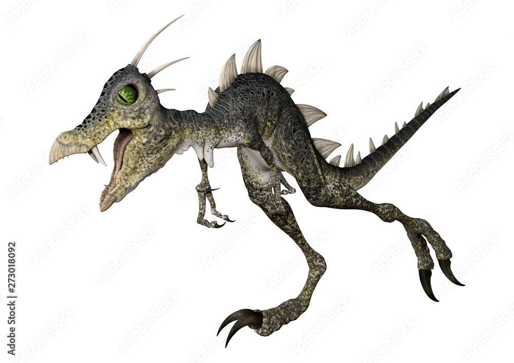 3D Rendering Fantasy Dinosaur on White 3D Rendering Fantasy Dinosaur on White
