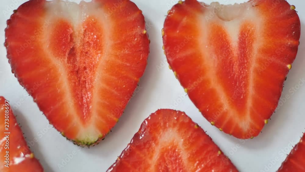 Strawberry background motion design video. wiggle color texture close up Strawberry background motion design video. wiggle color texture close up
