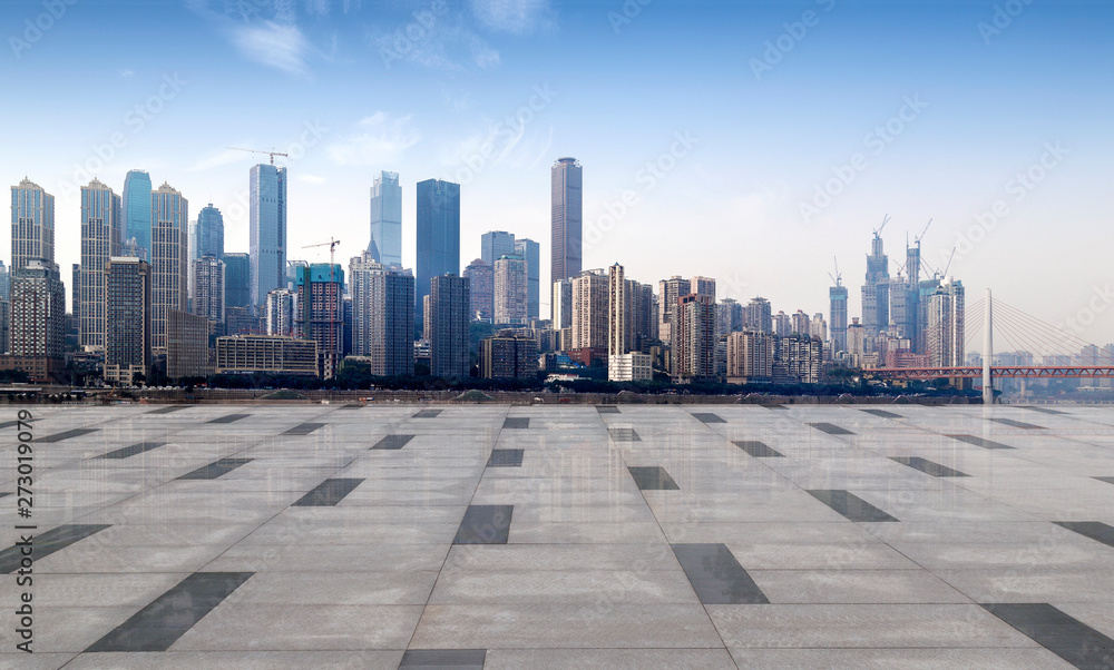empty ground with nobody, view of chongqing city, in china. empty ground with nobody, view of chongqing city, in china.
