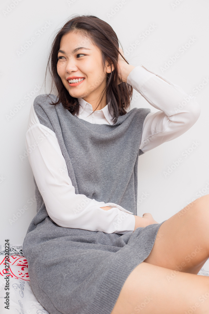 Fashion portrait beautiful asian long hair women Fashion portrait beautiful asian long hair women