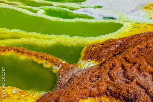 Dallol sulfur Springs in The Danakil Depression