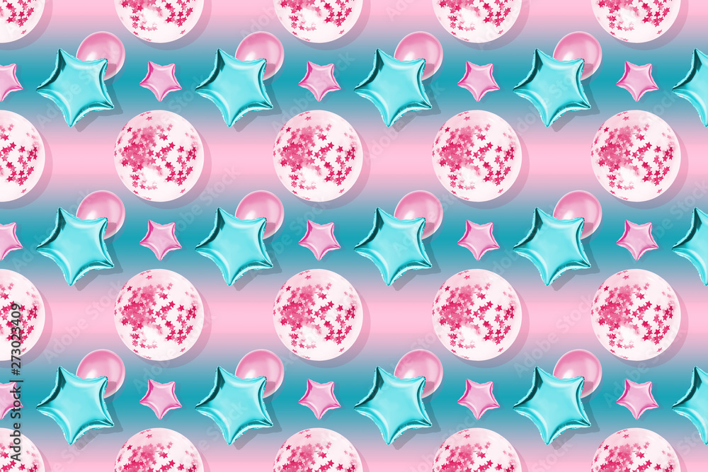 Air Balloons of star and circle shaped foil on gradient pink background. Minimalistic composition of metallic balloon. Holiday celebration.Metallic balloon.
Air Balloons of star and circle shaped foil on gradient pink background. Minimalistic composition of metallic balloon. Holiday celebration.Metallic balloon.