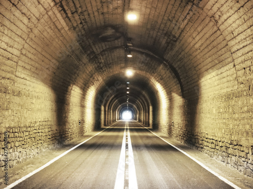 Old fashioned car tunnel