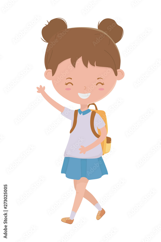 Girl kid of school design Girl kid of school design